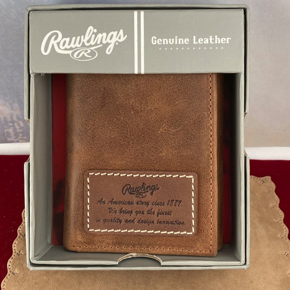 Rawlings American Story tri-fold Leather Wallet - Picture 1 of 5